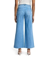 7 For All Mankind Lotta High Rise Cropped Wide Leg Denim Jeans