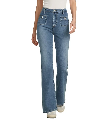 7 For All Mankind Modern Dojo Tailorless High Rise Flare Leg Jeans