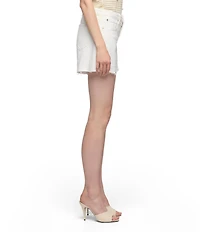 7 For All Mankind Monroe High Rise Long Denim Shorts