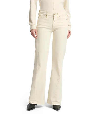 7 For All Mankind Twisted Dojo Tailorless Mid Rise Flare Leg Pants