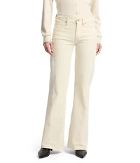 7 For All Mankind Twisted Dojo Tailorless Mid Rise Flare Leg Pants