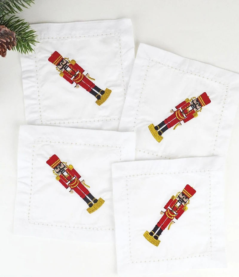 8 Oak Lane Nutcracker Cocktail Napkins, Set of 12