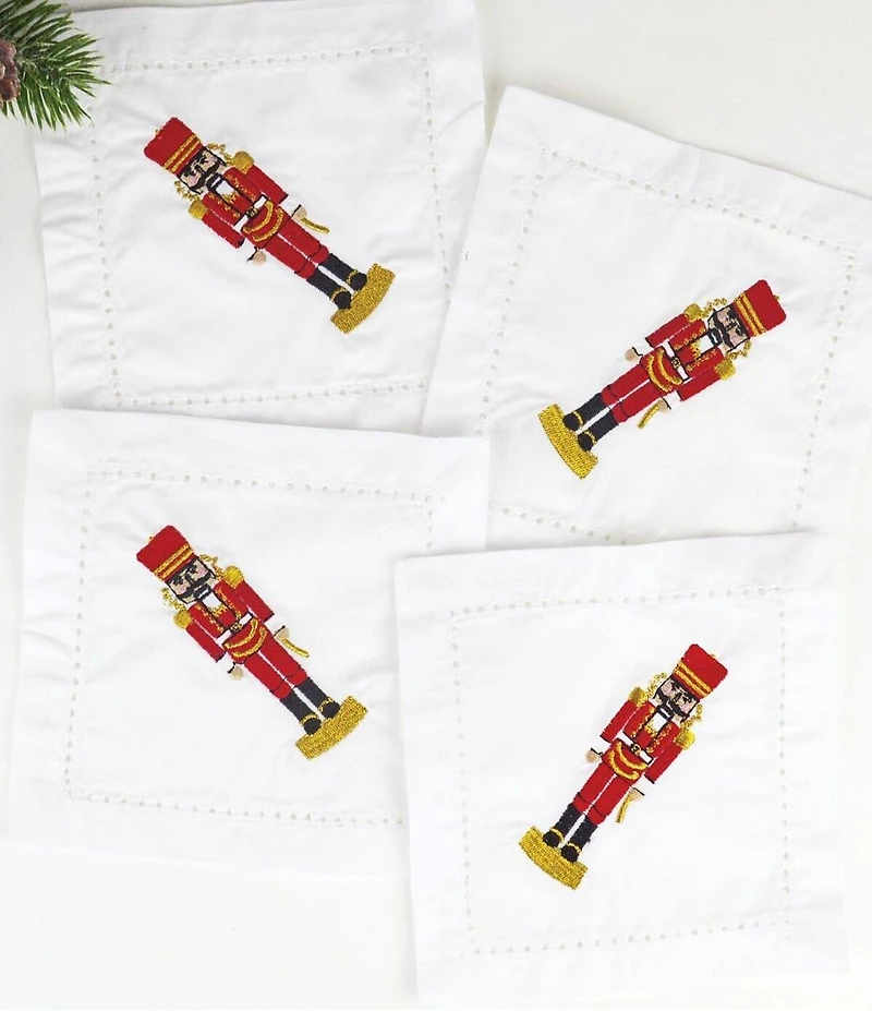8 Oak Lane Nutcracker Cocktail Napkins, Set of 12