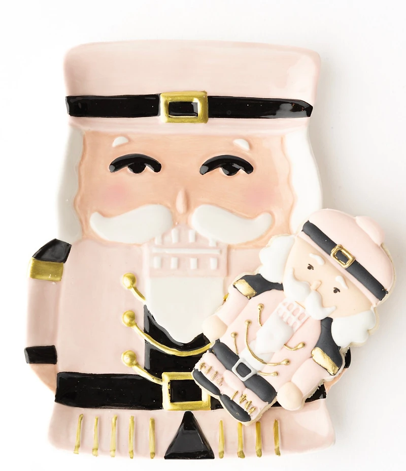 8 Oak Lane Pink Nutcracker Plates, Set of 4