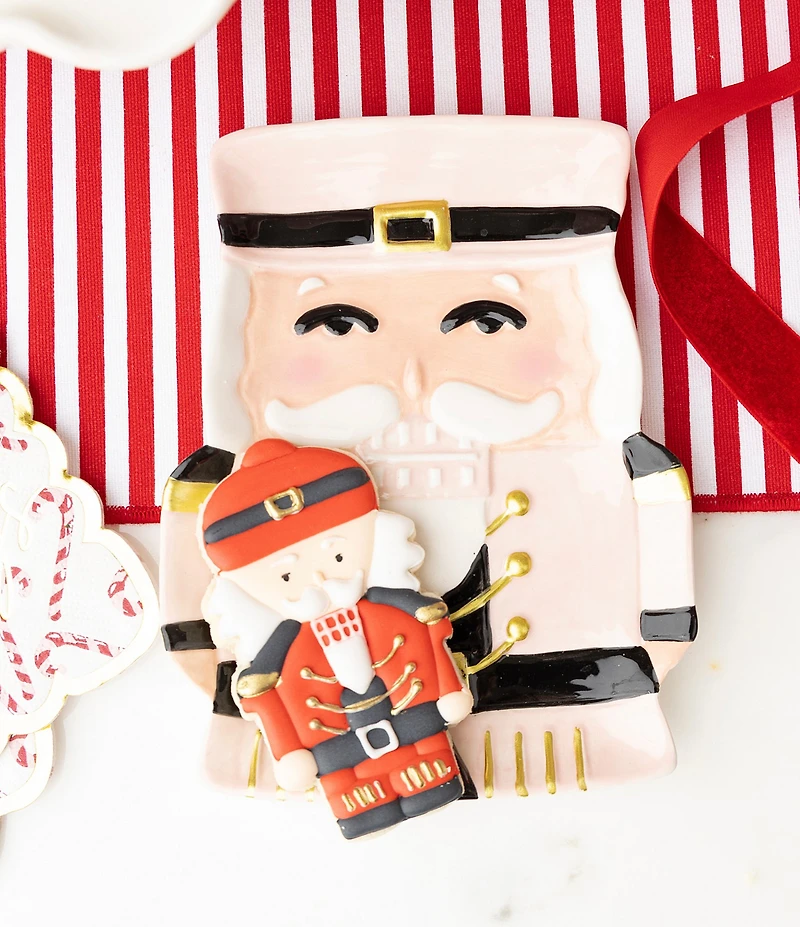 8 Oak Lane Pink Nutcracker Plates, Set of 4