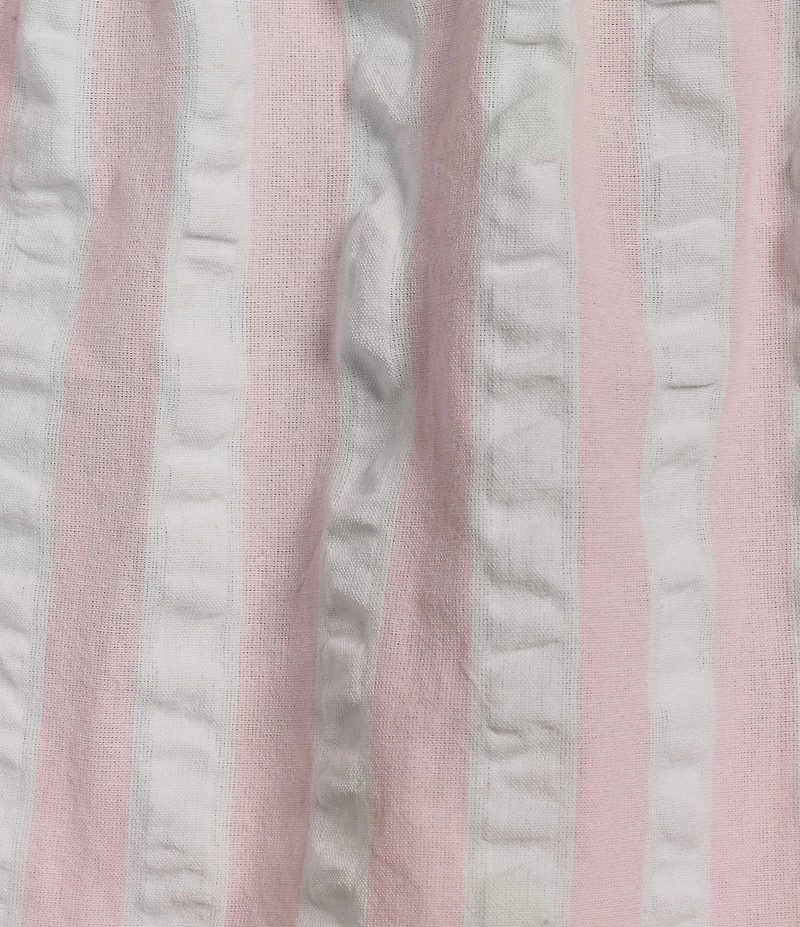 8 Oak Lane Sleeveless Tie Top Woven Striped Shorty Pajama Set