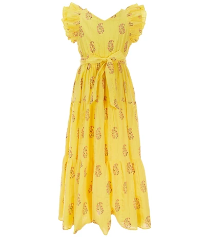 A Loves A Big Girls Family Matching Flutter Sleeve Maxi Dress