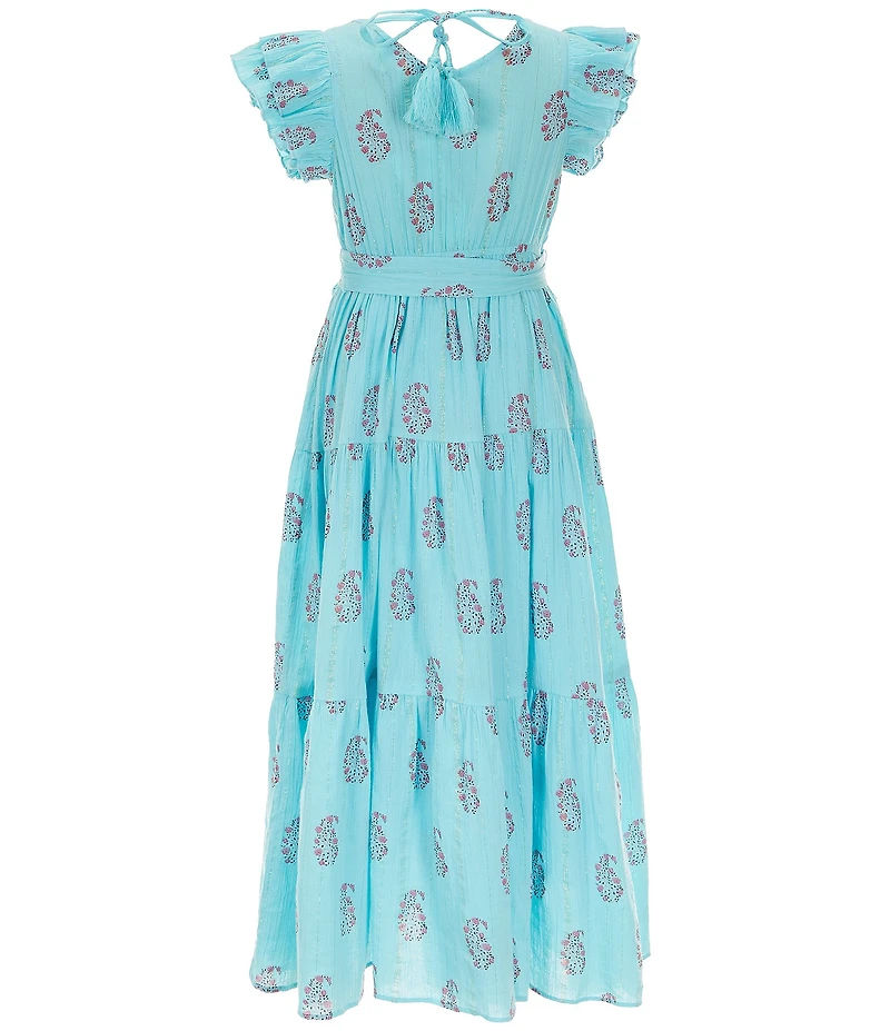 A Loves A Big Girls Family Matching Flutter Sleeve Maxi Dress