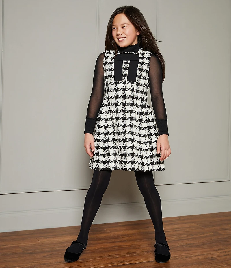A Loves A Big Girls Knit Mock Neck Long Sleeve Top