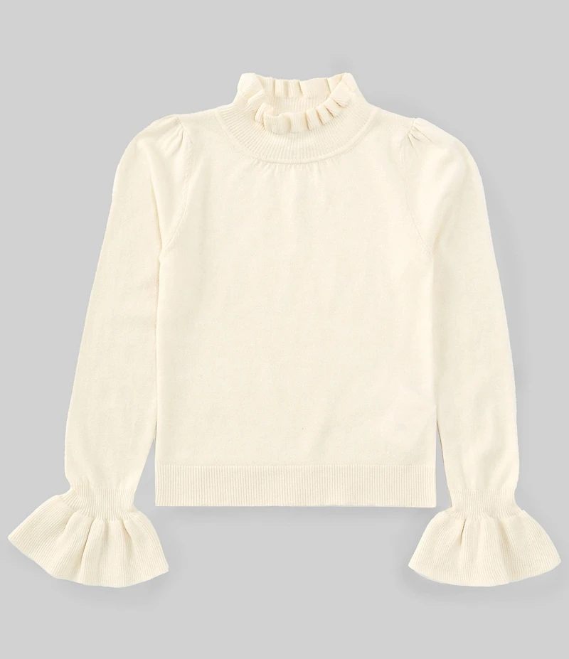 A Loves A Big Girls Long Sleeve Ruffle Top