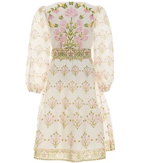 A Loves A Big Girls Long Sleeve Tiered Floral Dress