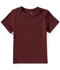 A Loves A Big Girls Ribbed Knit Short Sleeve T-Shirt