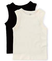 A Loves A Big Girls Sleeveless 2-Pack Seamless Tank Tops