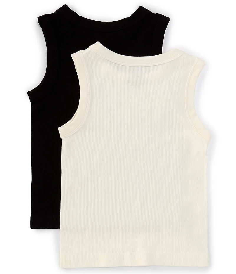 A Loves A Big Girls Sleeveless 2-Pack Seamless Tank Tops