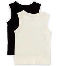A Loves A Big Girls Sleeveless 2-Pack Seamless Tank Tops