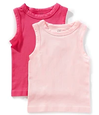 A Loves A Big Girls Sleeveless 2-Pack Seamless Tank Tops