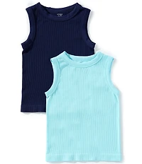 A Loves A Big Girls Sleeveless 2-Pack Seamless Tank Tops