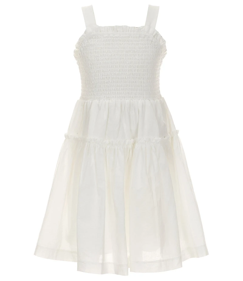 A Loves A Big Girls Sleeveless Smocked Dress