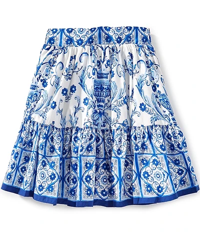 A Loves A Big Girls Tiered Pull-On Skirt