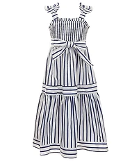 A Loves A Big Girls Tiered Stripe Maxi Dress