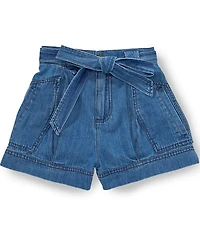 A Loves A Big Girls Belted Denim Shorts