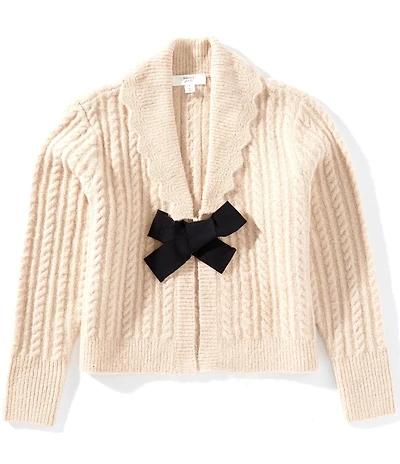 A Loves A Big Girls Bow Front Cardigan