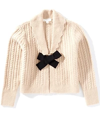 A Loves A Big Girls Bow Front Cardigan