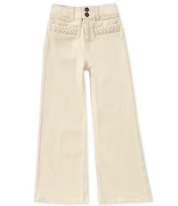 A Loves A Big Girls Braided Pocket Denim Jeans
