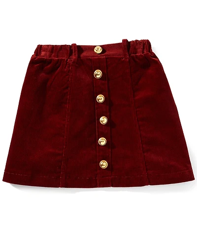 A Loves A Big Girls Corduroy A-Line Flocked Skirt