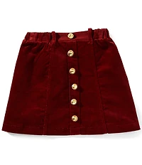 A Loves A Big Girls Corduroy A-Line Flocked Skirt