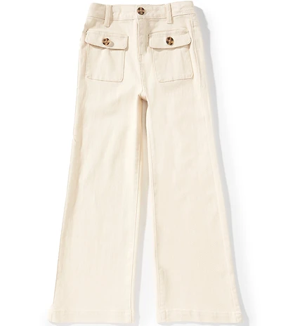 A Loves A Big Girls Denim Patch Pocket Wide Leg Jeans