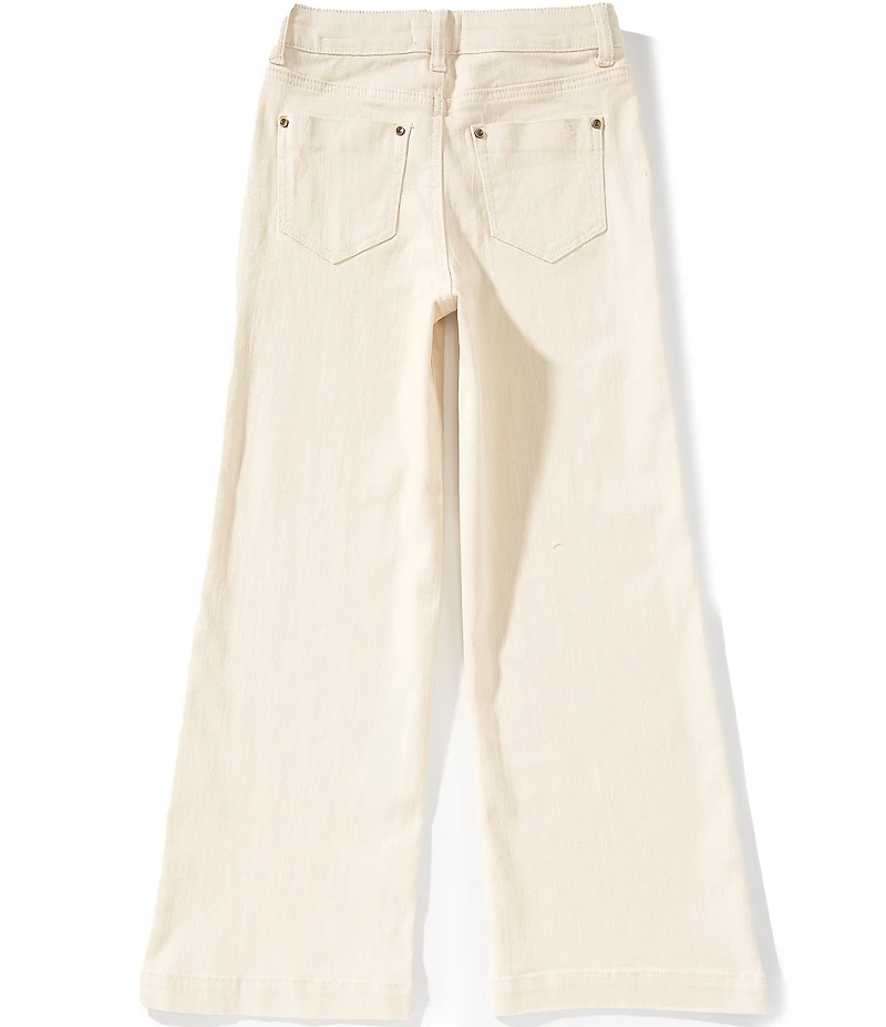 A Loves A Big Girls Denim Patch Pocket Wide Leg Jeans