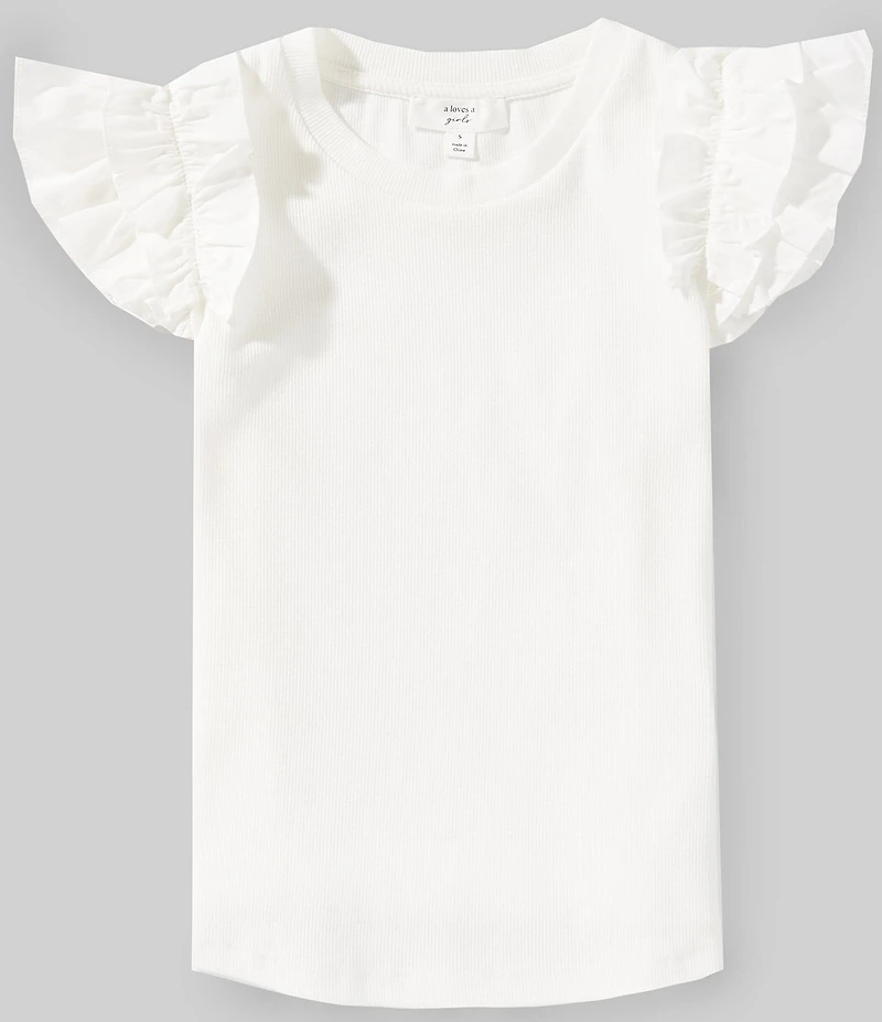 A Loves A Big Girls Flutter Sleeve Tank