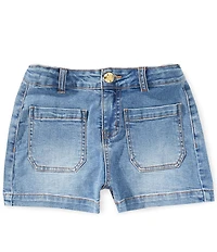 A Loves A Big Girls Front Pocket Denim Short