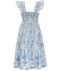 A Loves A Big Girls Patterned Flutter Sleeve Maxi Dress