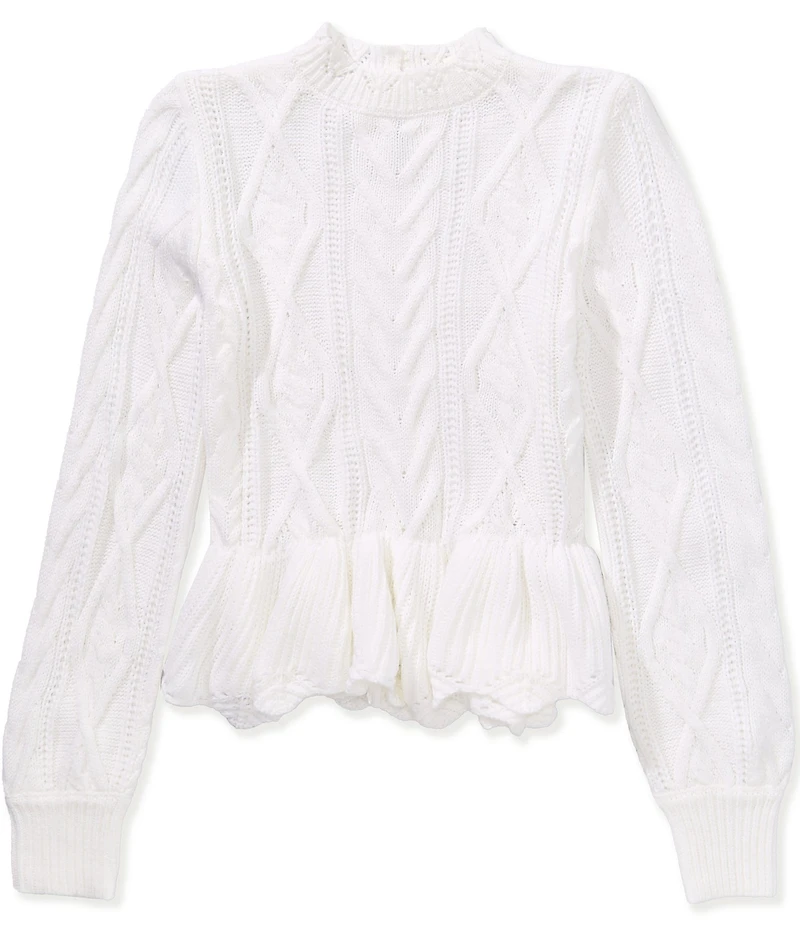 A Loves A Big Girls Peplum Sweater