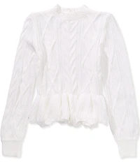 A Loves A Big Girls Peplum Sweater