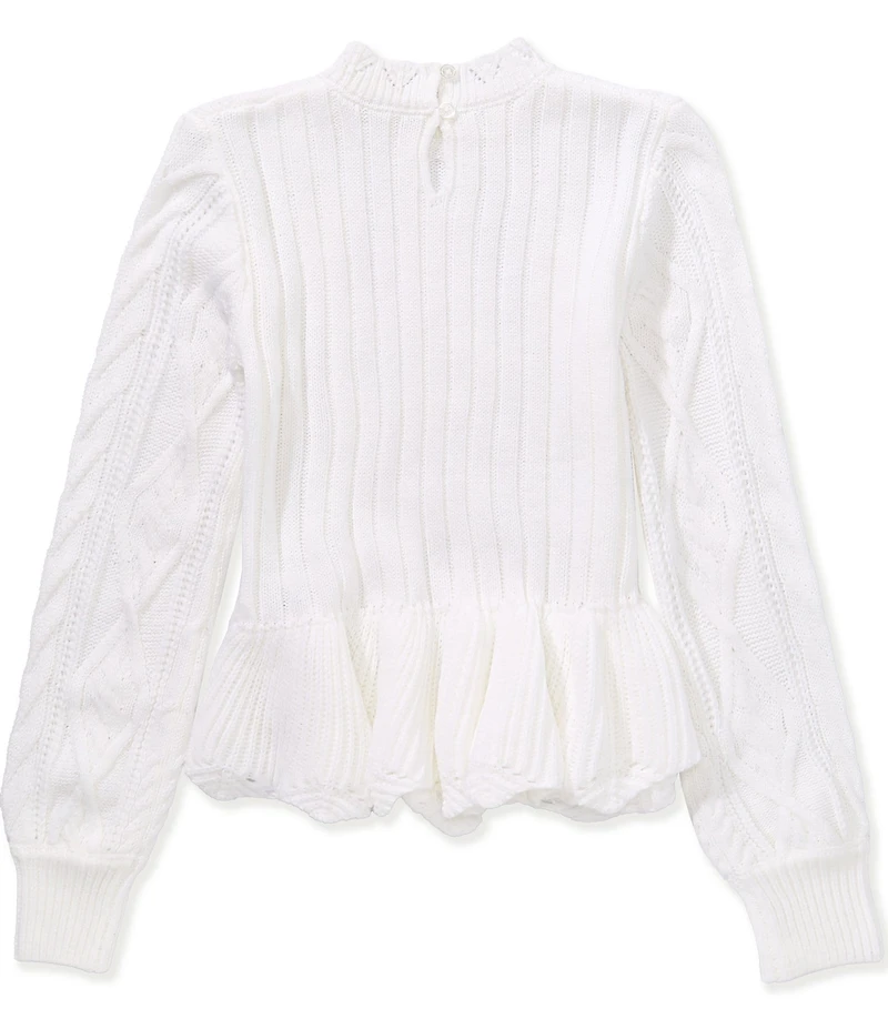 A Loves A Big Girls Peplum Sweater