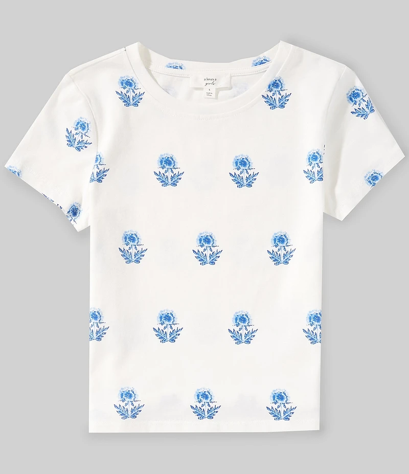A Loves A Big Girls Printed Knit Tee