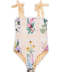 A Loves A Big Girls Reversible Bandeau One Piece Swimsuit