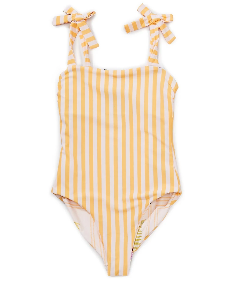 A Loves A Big Girls Reversible Bandeau One Piece Swimsuit