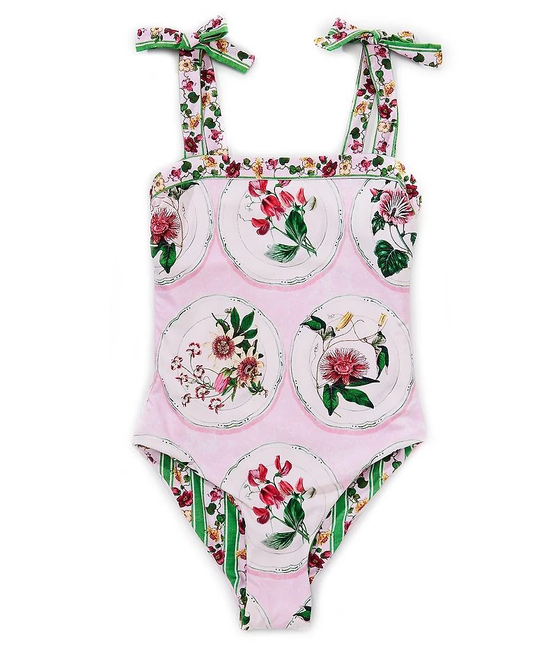 A Loves A Big Girls Reversible Bandeau One-Piece Swimsuit