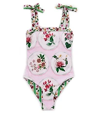 A Loves A Big Girls Reversible Bandeau One-Piece Swimsuit