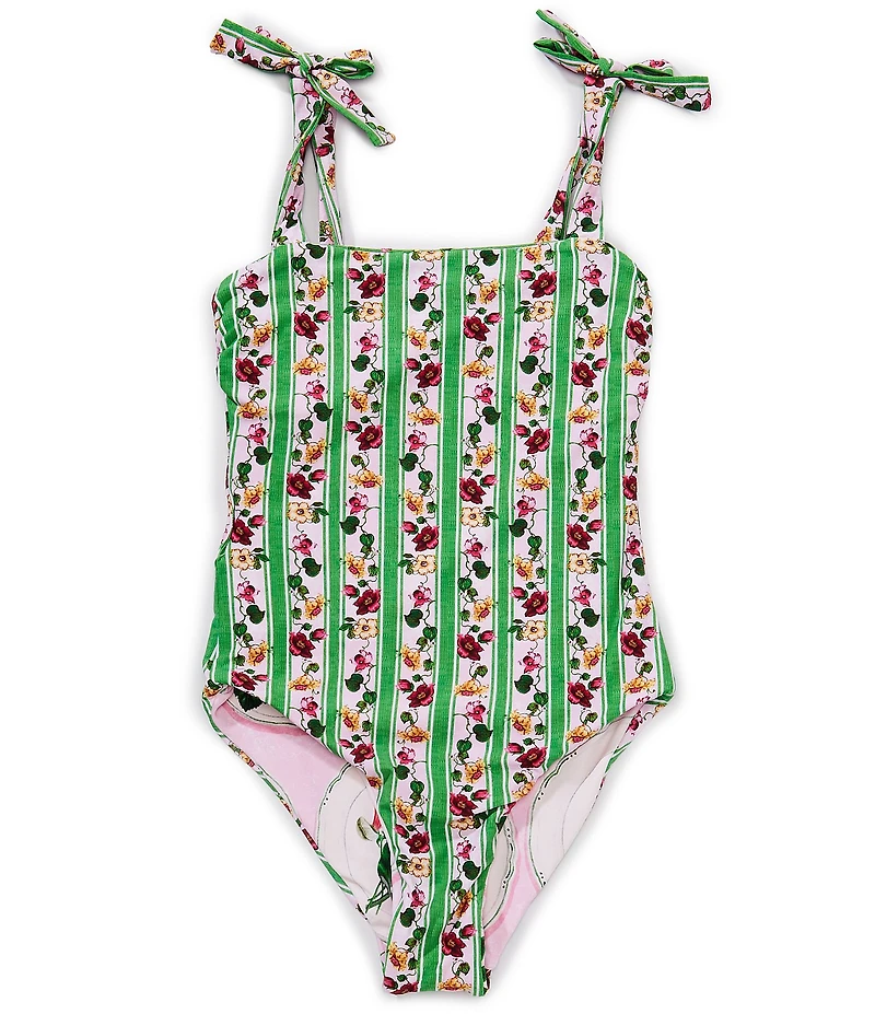A Loves A Big Girls Reversible Bandeau One-Piece Swimsuit