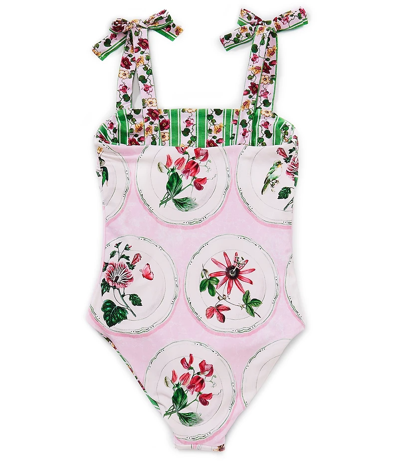 A Loves A Big Girls Reversible Bandeau One-Piece Swimsuit