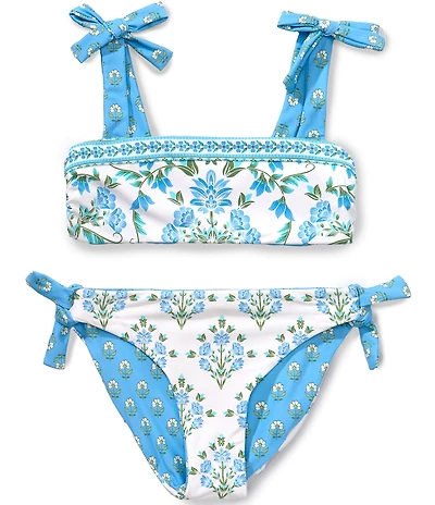 A Loves A Big Girls Reversible Tie Shoulder Bralette 2-Piece Swimsuit