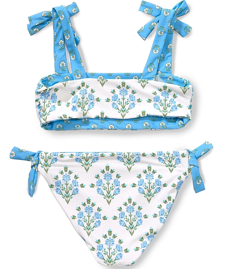 A Loves A Big Girls Reversible Tie Shoulder Bralette 2-Piece Swimsuit