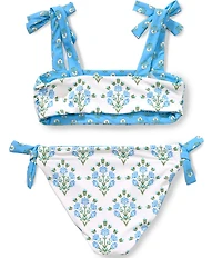 A Loves A Big Girls Reversible Tie Shoulder Bralette 2-Piece Swimsuit