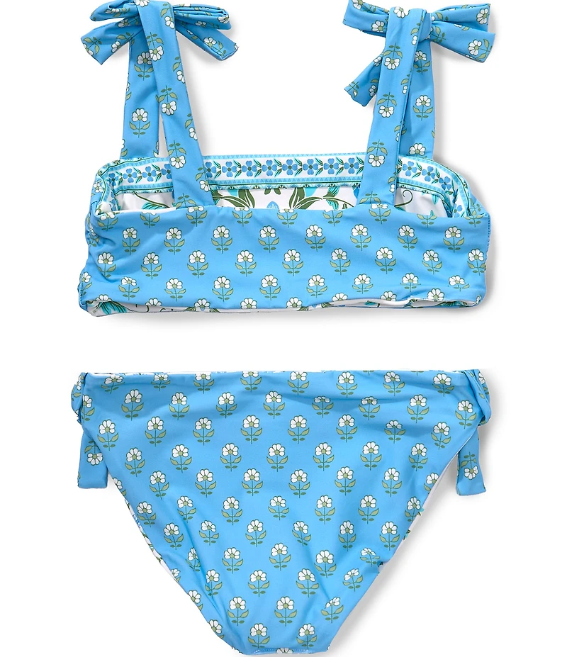A Loves A Big Girls Reversible Tie Shoulder Bralette 2-Piece Swimsuit