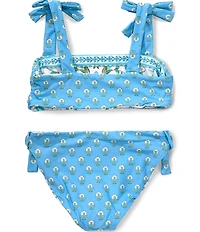 A Loves A Big Girls Reversible Tie Shoulder Bralette 2-Piece Swimsuit